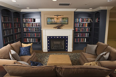 Enjoy a book by the fire at the Catalina Community shared Library